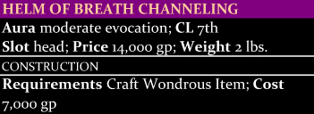 Helm of Breath Channeling